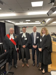 Expert Witness, photo of participants in the Mock Court, including James Wigmore