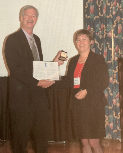 James Wigmore recieving the Derome Award