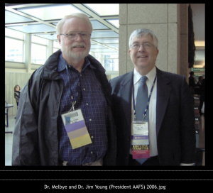 Forensic Anthropology, photo of Drs Melbye and Young at AAFS