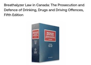 breath test, the latest edition of Breathalyzer Law in Canada