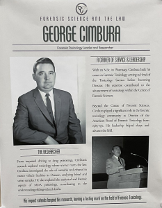 Alma mater: screenshot of an article about George Cimbura