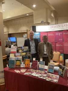 Alcohol Testing, photo of James Wigmore and Jeff Miller, the Publisher of Irwin Law behind the books